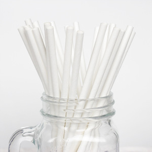 Joinhot Paper Straws Pure White Disposable Biodegradable Straight Pipe For Juice Parties Beverages - Product Image 4