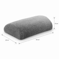 Coussin en mousse à mémoire de forme, coussin demi-cercle pour les jambes, support dorsal, coussin de récupération lente pour les jambes, pour lit, chaise, canapé, appui-tête et coussin de dossier