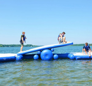 Flotante Aqua Park Obstacle Mat Inflable Water Runway Course para Team Building - Product Image 2
