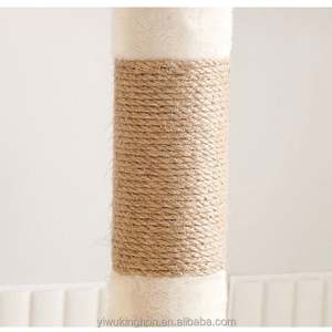Árbol rascador grande de lujo de madera multicapa para gatos con poste de sisal, plataformas, hamaca y torre de muebles - Product Image 4