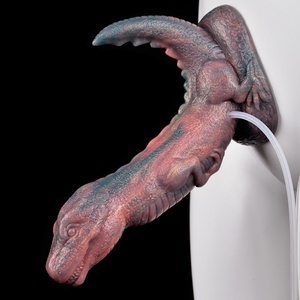 YOCY Realistic Dragon Squirting <b>Dildo</b> With Suction Cup Dragon Ejaculation Sex Toy Big Animal Colorful <b>Dildo</b> - Product Image 2