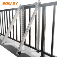 Kit de montage de panneaux solaires en alliage d'aluminium Art Sign, surface anodisée, charge de neige 1,5 kN/m, charge de vent 60 m/s pour le montage