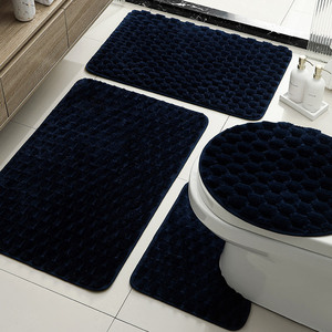 Tapis <span class=keywords><strong>de</strong></span> <span class=keywords><strong>bain</strong></span> en polyester couleur unie en gros - Tapis <span class=keywords><strong>de</strong></span> salle <span class=keywords><strong>de</strong></span> <span class=keywords><strong>bain</strong></span> épais, écologique, antidérapant à base granulaire, séchage rapide et absorbant pour la maison - Product Image 6