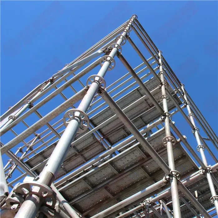 ring lock scaffold system galvanized ledger cross brace ring lock scaffolding for sale