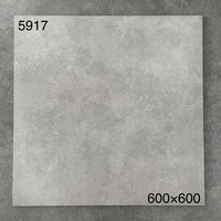 Carreaux de sol et murs en microciment gris antidérapant 60x60, matériau décoratif pour la construction de murs extérieurs et intérieurs