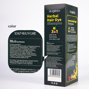 Mousse rápido permanente sin amoníaco blanco árabe Etiqueta Privada burbuja instantánea a base de hierbas 3 en 1 Color Negro champú para teñir el cabello - Product Image 6