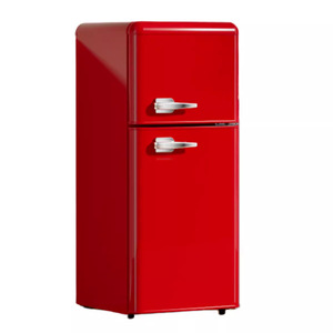 Retro Double Door <b>Refrigerator</b> 100L Energy Efficient Mini Fridge For Home Office Dormitory Rental Use - Product Image 5