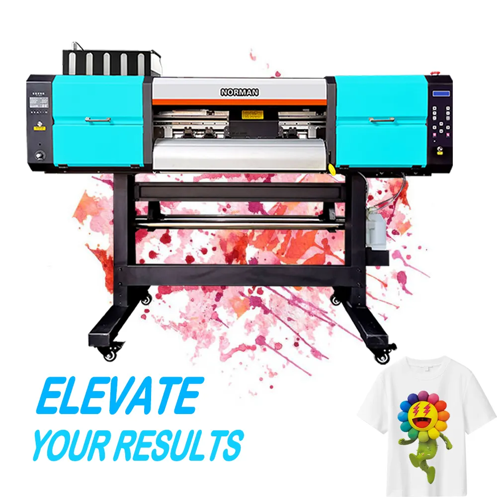 Norman pengiriman cepat pencetak Dtf mesin cetak cetak cetak kain A3 Dtf mesin cetak 30Cm mesin bubuk pengocok untuk Xp600 ganda