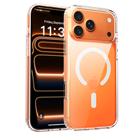 Étui de téléphone personnalisable en PC transparent avec effet d'animation magnétique et charge sans fil pour téléphone mobile 17