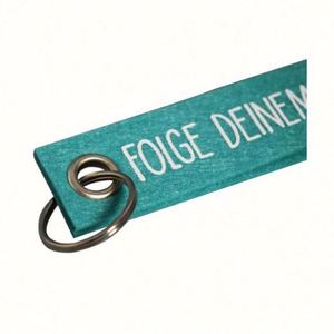 Promotional Cheap Customized Felt Key Holders Doule Side Embroidery Logo Printed Wool Felt Keychains Keyrings - Product Image 4