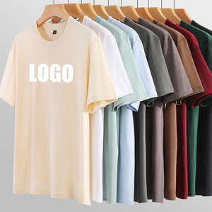 T-shirts en coton uni vierges en gros pour homme, col rond, manches courtes, décontractés, personnalisables, impression en gros, t-shirts premium pour hommes - Product Image 1