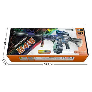 Pistola de Juguete M416 con Logotipo Personalizado, Batería de 7.4V, Howitzer, Doble Puerto de Disparo, Pistola de Juguete <span class=keywords><strong>M4</strong></span> Splatter Balster - Product Image 3