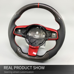 Pour Jaguar XE XF XJL <span class=keywords><strong>F</strong></span>-<span class=keywords><strong>Type</strong></span> R <span class=keywords><strong>S</strong></span> Coupé Convertible Volant Chauffant En Fiber De Carbone Personnalisé 2014-2021 Support Affichage LED - Product Image 4