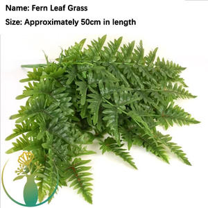 Paysage persan artificiel, fougères, graminées, fausses fleurs, feuilles de dos de tortue, murs de plantes, décoration de mariage - Product Image 5