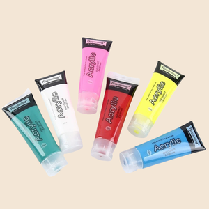 Venta al por mayor 75ML multicolor artista pintura acrílica colores Set para niños - Product Image 5