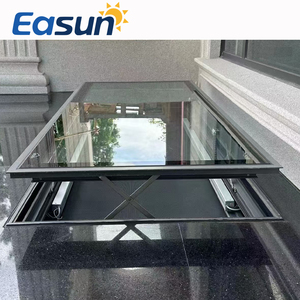 Vendita calda lucernario elettrico automatico scorrevole in acciaio lega di alluminio motorizzato <span class=keywords><strong>finestra</strong></span> per il seminterrato cucina casa tetti piani - Product Image 6