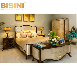 Juego <span class=keywords><strong>de</strong></span> cama con incrustaciones <span class=keywords><strong>de</strong></span> aluminio plateado <span class=keywords><strong>de</strong></span> estilo británico para granja, juego <span class=keywords><strong>de</strong></span> cama doble <span class=keywords><strong>de</strong></span> alta calidad con pintura a mano <span class=keywords><strong>de</strong></span> madera sólida con flores <span class=keywords><strong>de</strong></span> princesa - Product Image 2