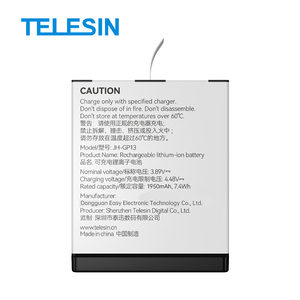 <span class=keywords><strong>Batterie</strong></span> TELESIN 4.48V 1950mAh pour <span class=keywords><strong>Go</strong></span> <span class=keywords><strong>Pro</strong></span> noir 13 caméra résistant au froid moins 20 ° charge rapide <span class=keywords><strong>batterie</strong></span> grande capacité - Product Image 2