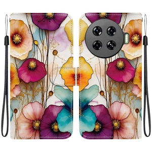 เคสหนังแฟชั่นกระเป๋าเงินลายดอกไม้ผีเสื้อสำหรับ infinix <span class=keywords><strong>ZERO</strong></span> 40 4G 30 5G Note 50 Pro PLUS Hot 50 50I GT <span class=keywords><strong>20</strong></span>ฝาพับตั้ง - Product Image 1