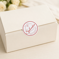 Autocollants ronds personnalisés imprimés sur rouleau, autocollants adhésifs avec logo de marque pour boîtes cadeaux et sacs d'emballage, décoration