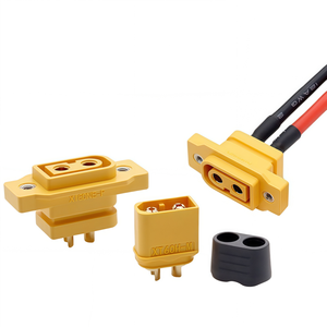 Paire de connecteurs XT60NE-F mâle et femelle plaqués or, prise haute intensité 20A-40A pour ESC de drone et port de charge - Product Image 1