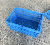 Conteneur pliable en maille plastique recyclable, empilable et pliable pour le stockage logistique
