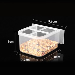 Toptan şeffaf plastik kuş güvercin besleme çanaklar splabird kuş dağıtıcı kafes gıda dağıtıcı güvercinler kuş besleyici satış - Product Image 2
