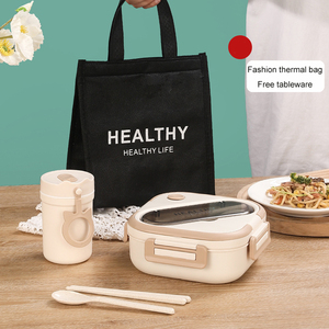 Hộp Cơm Trưa Hình Vuông Chất Lượng Cao Hộp Cơm Trưa PP Thân Thiện Với Môi Trường Dung Tích Lớn - Product Image 4