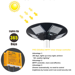 무릎 높은 품질 중국 500W Solarcell Sola Led Ufo 태양 거리 조명 도로 정원 - Product Image 4