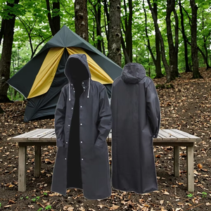 Impermeable de Moda Eva Engrosado para Pesca en <span class=keywords><strong>Montaña</strong></span>, Color Sólido, con Borde Reforzado, para Hombre y <span class=keywords><strong>Mujer</strong></span>, Ropa Exterior Protectora - Product Image 3