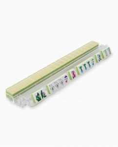 En stock – Luxueux ensemble de tuiles de Mahjong vertes américaines en bois à 4 couches (160 pièces) – Écologique en acrylique – Jeu de poker pour 4 joueurs – Divertissement - Product Image 5