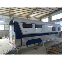 Trailer Kuda TrailBlaze Pro-Rider Triple-Horse Gooseneck LQ & Climate-Controlled Tack Travel Trailer untuk 2 Orang