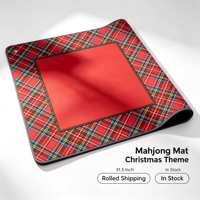 Tapis de mahjong en néoprène imperméable de luxe 31,5 x 31,5 pouces pour le mahjong américain