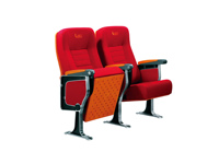 Chaise d'auditorium en aluminium avec accoudoirs, siège rétractable DWG, vente en gros HONGJI