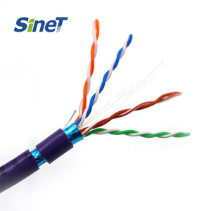 Kabel <span class=keywords><strong>Cat6</strong></span> kualitas tinggi 305M 4 pasang 23AWG 24AWG CCA BC CU tembaga pelindung uji SFTP FTP Cat5e kabel - Product Image 5