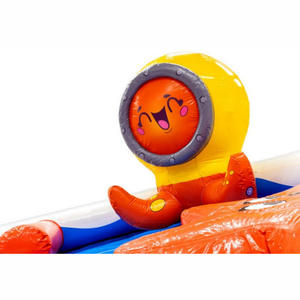 儿童充气水滑梯充气屋，带戏水池和互动游戏，章鱼造型 - Product Image 4