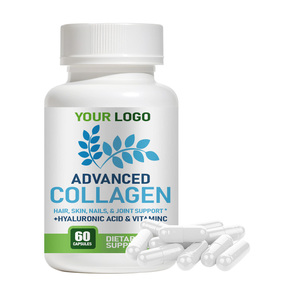 Cápsulas de Colágeno con <span class=keywords><strong>Vitamina</strong></span> C y Ácido Hialurónico de Marca Privada OEM para una Mejor Absorción, Apoyo para la Piel y Salud del Adulto - Product Image 1