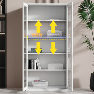 Vente en gros de classeur moderne en métal et acier pour bureau à domicile porte vitrée réglable pour atelier de gymnastique scolaire et bureau à l'extérieur - Product Image 5