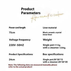 Thick and <b>Large</b> Capacity Non-Stick Coating Multifunctional Electric Hot Pot <b>with</b> Tempered Glass <b>Lid</b> for Hotel and Home Use - Product Image 6