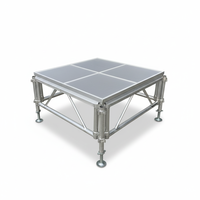 Sistema de armazón portátil de aleación de aluminio con patrón triangular y techo arqueado para exhibiciones en escenarios - Diseño modular de instalación rápida