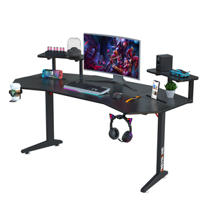 <span class=keywords><strong>Bureau</strong></span> <span class=keywords><strong>gamer</strong></span> BEISIJIE en fibre de carbone, noir, avec grandes ailes en forme d'aile, RGB, <span class=keywords><strong>pas</strong></span> <span class=keywords><strong>cher</strong></span> - Product Image 3