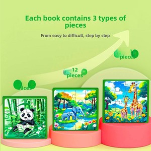 Tavola Magnetica Personalizzata per <span class=keywords><strong>Puzzle</strong></span>, Giocattoli Educativi per Bambini in Inglese, Materiale Cartaceo Transfrontaliero <50 Pezzi, Età 0-24 Mesi - Product Image 4
