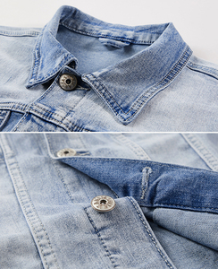 طقم جينز رجالي عالي الجودة من قطعتين: جاكيت دنيم وبنطلون جينز - Product Image 4