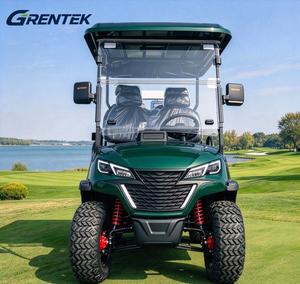 Voiturette de golf électrique GRENTek4 à 4 places avec batterie au lithium, repose-pieds arrière relevable, buggy de golf tout-terrain pour 4 passagers, idéale pour les villas et centres de villégiature. - Product Image 2