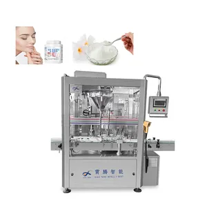 Автоматическая Ротационная Машина для розлива и укупорки 2024 бренда XiaoTeng для производства порошковой кофейной соли для специй