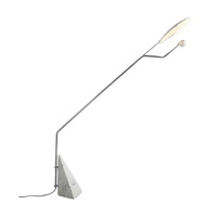 Lampadaire LED moderne à bras articulé avec base en marbre, CRI élevé Ra80, lumière chaude à lumière du jour pour salon