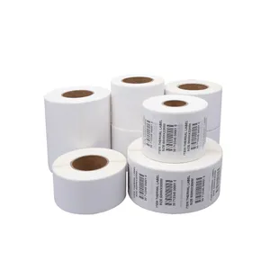 Recycled Paper Label Printing Medical Continuous Pink Thermal Label Rolls