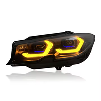 Accessoires automobiles SJC Phare pour BMW Série 3 G20 G28 2018-2022 Phare LED laser Double couleur DRL Feux avant Jaune et Blanc