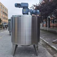 Mélangeur sous vide de colle blanche de l'acier inoxydable 304 1000L, homogénéisateur, réservoir de mélange de chauffage de pâte avec l'agitateur