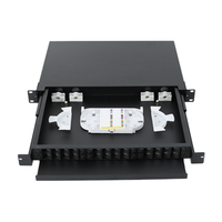 ODF Fiber Patch Panel 24/48/96 Port SC LC 19" 1U FTTH Fiber Optic Distribution Box